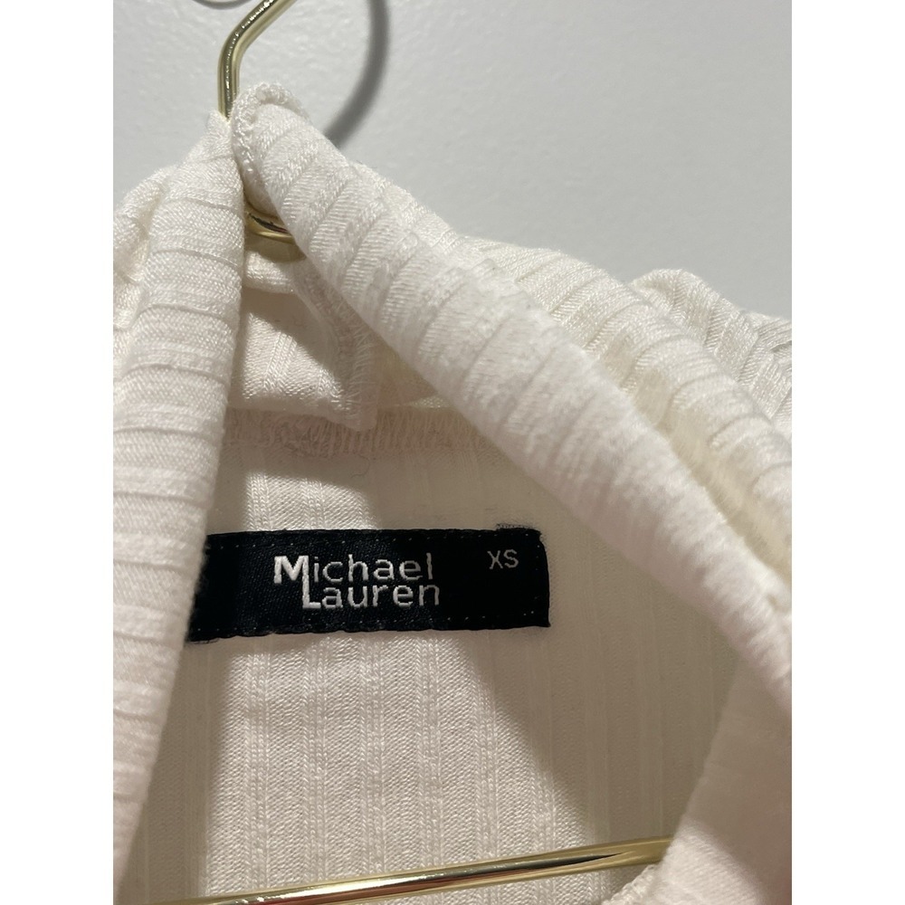 Revolve Eliseo Long Sleeve Top in Milk MICHAEL LAUREN Sz XS Thumb Holes - Picture 4 of 7